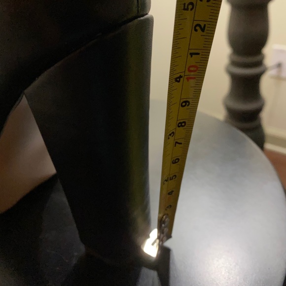 NEW IN BOX - XYD Pointed Side Zipper Chunky Heel Platform Ankle Size 7 - Picture 2 of 8